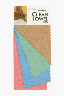دستمال میکروفایبر آشپزخانه رنگی 6 عددی 30*30